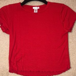 Red crop top size medium